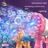 32-hole Bubble Gun Rocket Automatic Soap Bubble Machine Children's Electric Toy Bubble Gun Outdoor Party Wedding Holiday Gift 4
