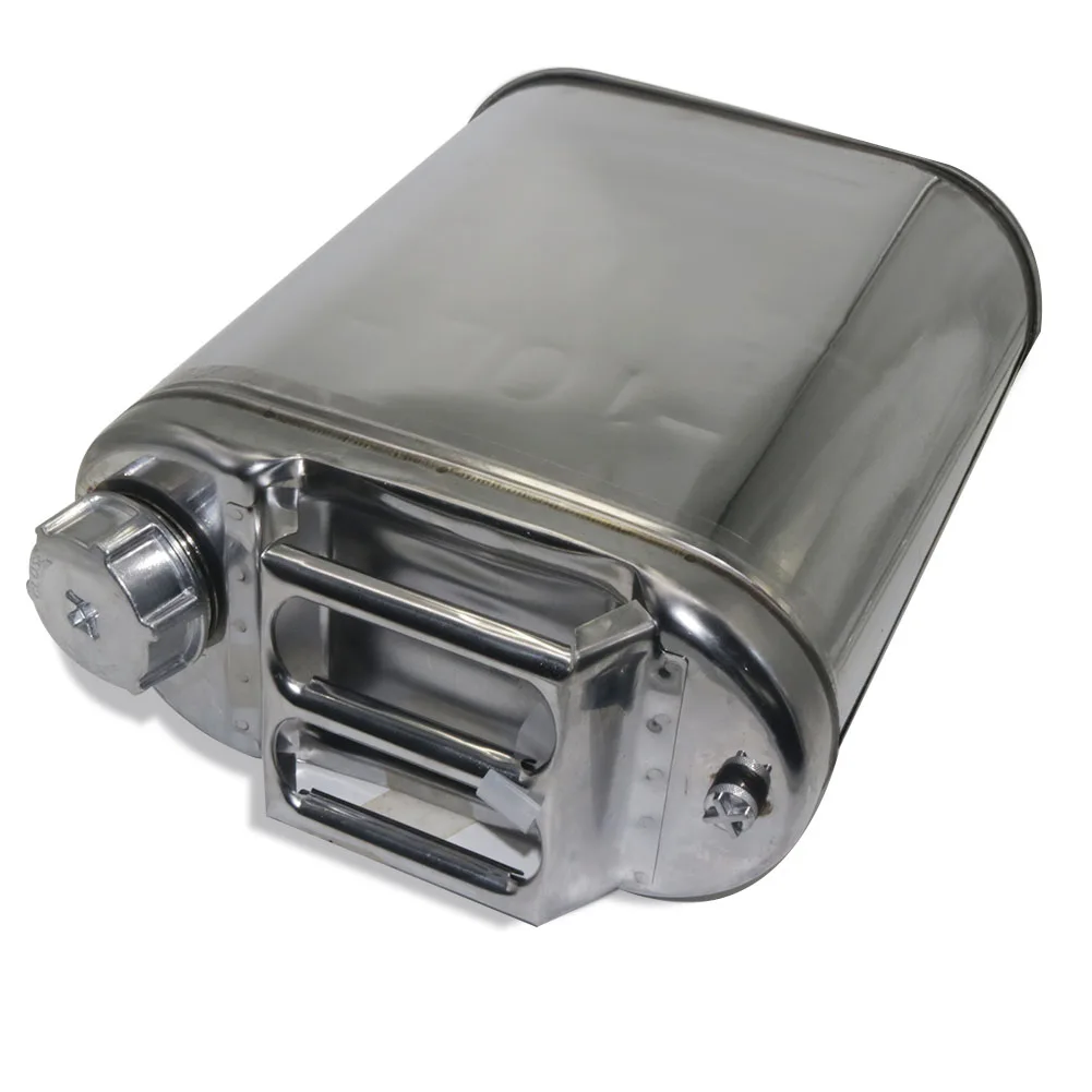 20L Stainless Steel Gasoline Barrel Fuel Tank Jerry Can Gasoline Car Backup Container Motorcycle Edible Fuel Tank