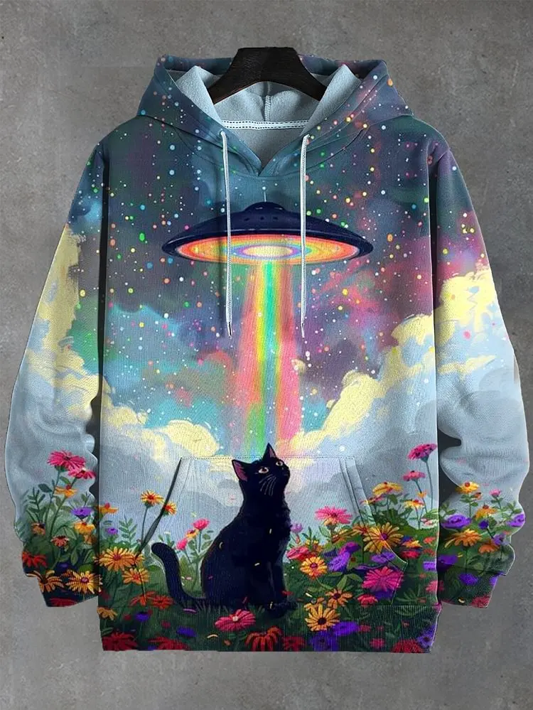 Funny Cat 3D Print Unisex Hoodie Sweatshirt