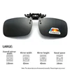 Polarized Clip Sunglasses 2Pcs Set Myopia Glasses Clip Driver Fishing Night Vision Myopia Clipon Sun Shading Eyeglasses 6