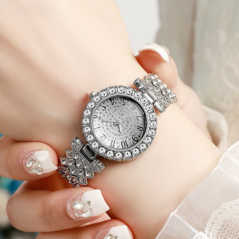 New Trendy Women's Gorgeous Watch Light Luxury Digital Scale Dial Casual Business Quartz Watch (Box Not Included)