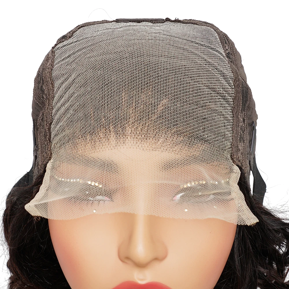 Loose Wave Human Hair Wigs 250% Density 5X5 HD Transparent Lace Frontal Wig For Black Women Brazilian Remy Hair