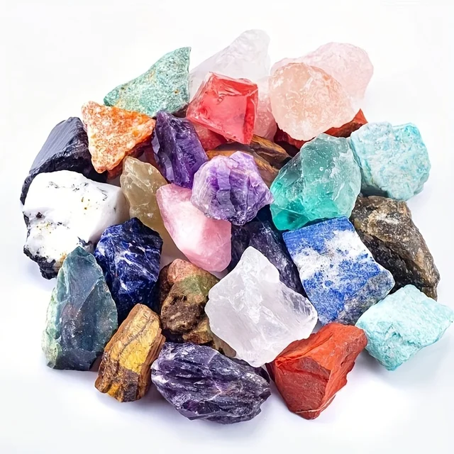 Labradorite naturelle, améthyste, pierre d'obsidienne rouge, plusieurs vrac rugueux, idéal pour le culbutage, le meulage, le polissage, la maison, 0,2 lb/0,5 lb 1
