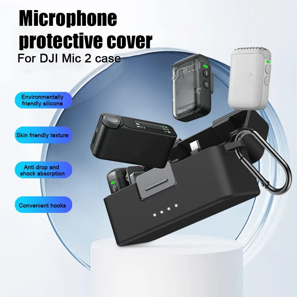 

Беспроводной силиконовый ударопрочный защитный чехол для dji Mic 2