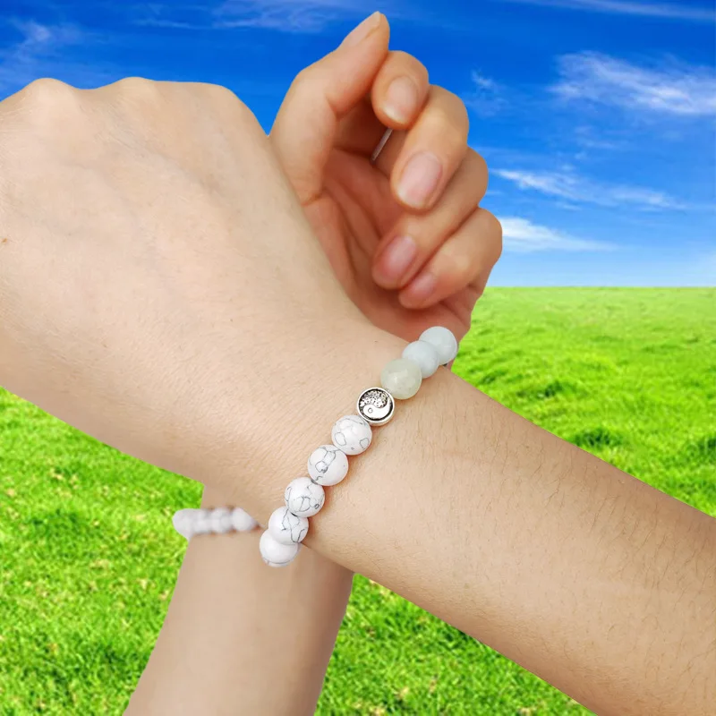 Bracelet En Pierres Naturelles - Idée Cadeau - Neuf Sans Emballage