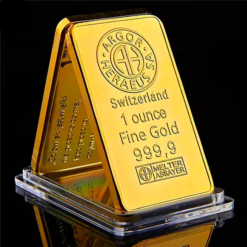 oz Swiss Argor Heraeus Gold Bar Gold Coin Bullion Acrylic Seal - Main Image