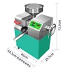 P10 Intelligent Small Commercial Oil Press 220V/110V Automatic Stainless Steel Oil Press 2000W Power 9-15KG Per Hour 6