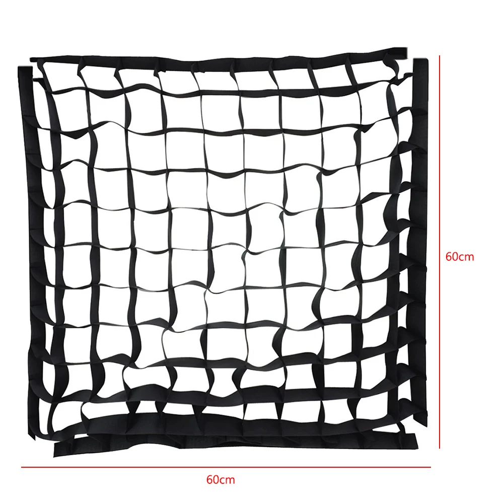 60 X 60cm 정사각형 허니콤 그리드 사진 촬영 메쉬 스튜디오 스트로브 플래시 라이트용