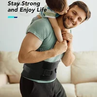 Ceinture de soutien lombaire pour les maux de bas du dos, attelle de soutien de taille respirante avec support en fibre de carbone pour la maison et le levage au travail 5