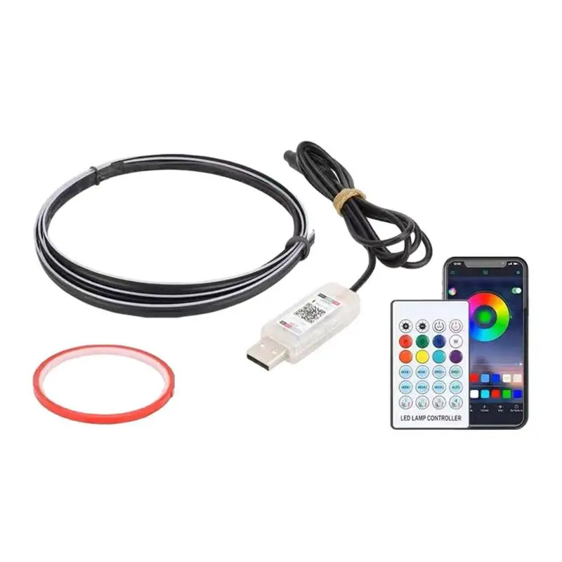

Car LED Lights Interior 43in Water Proof Interior Car Light Strip Car Interior LED Strip Light With Concealed Design Car LED