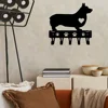 Hook Cute Room Decor 1pc Corgi Dog - Key Hooks & Keychain Holder Metal Wall Hook NewLiving Room/Home Decoration Crochet Hangers 3
