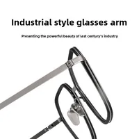 Титановые оправы для очков в стиле ретро, сверхлегкие, чистые, оптовая продажа, универсальная оптическая оправа, мужские оправы для очков с большим лицом — изображение 2