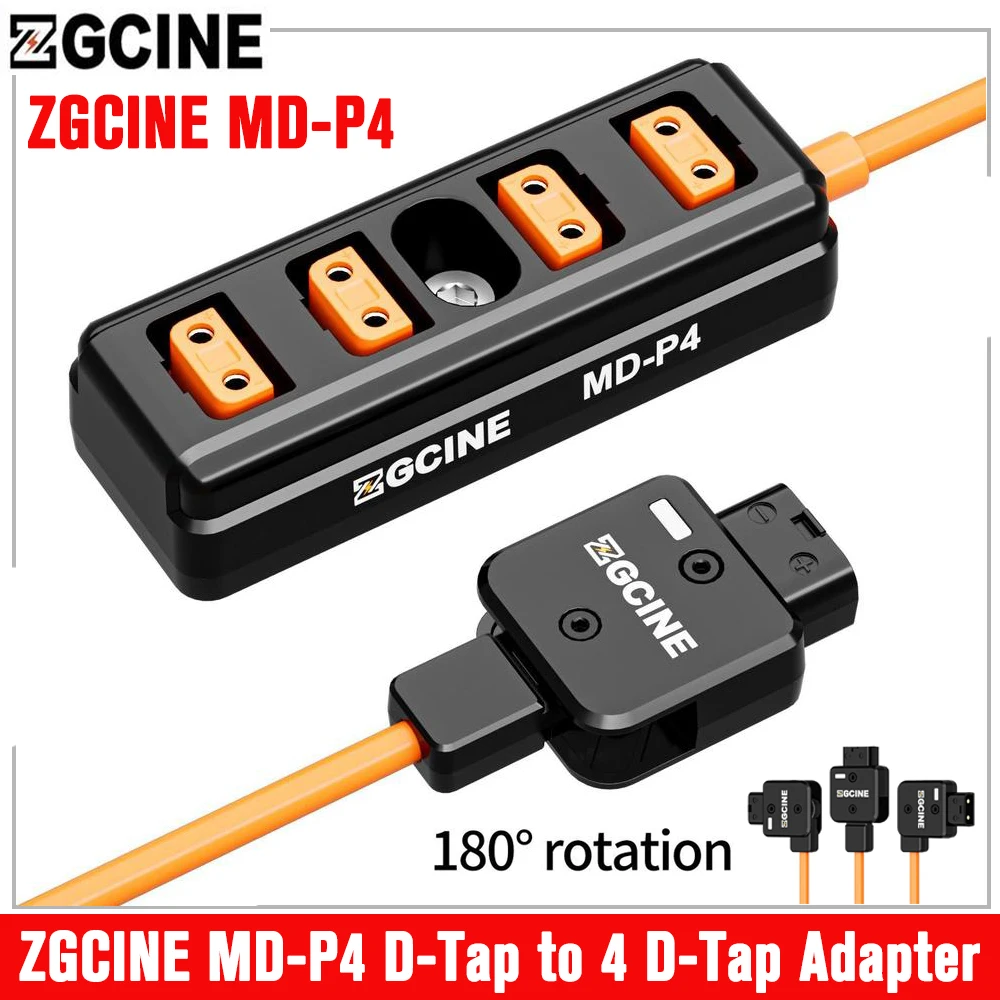 

Адаптер-разветвитель ZGCINE MD-P4 D-Tap на 4 D-Tap, кабель-переходник с одной точкой и четырьмя разъемами «папа» D-Tap на 4 порта «мама»