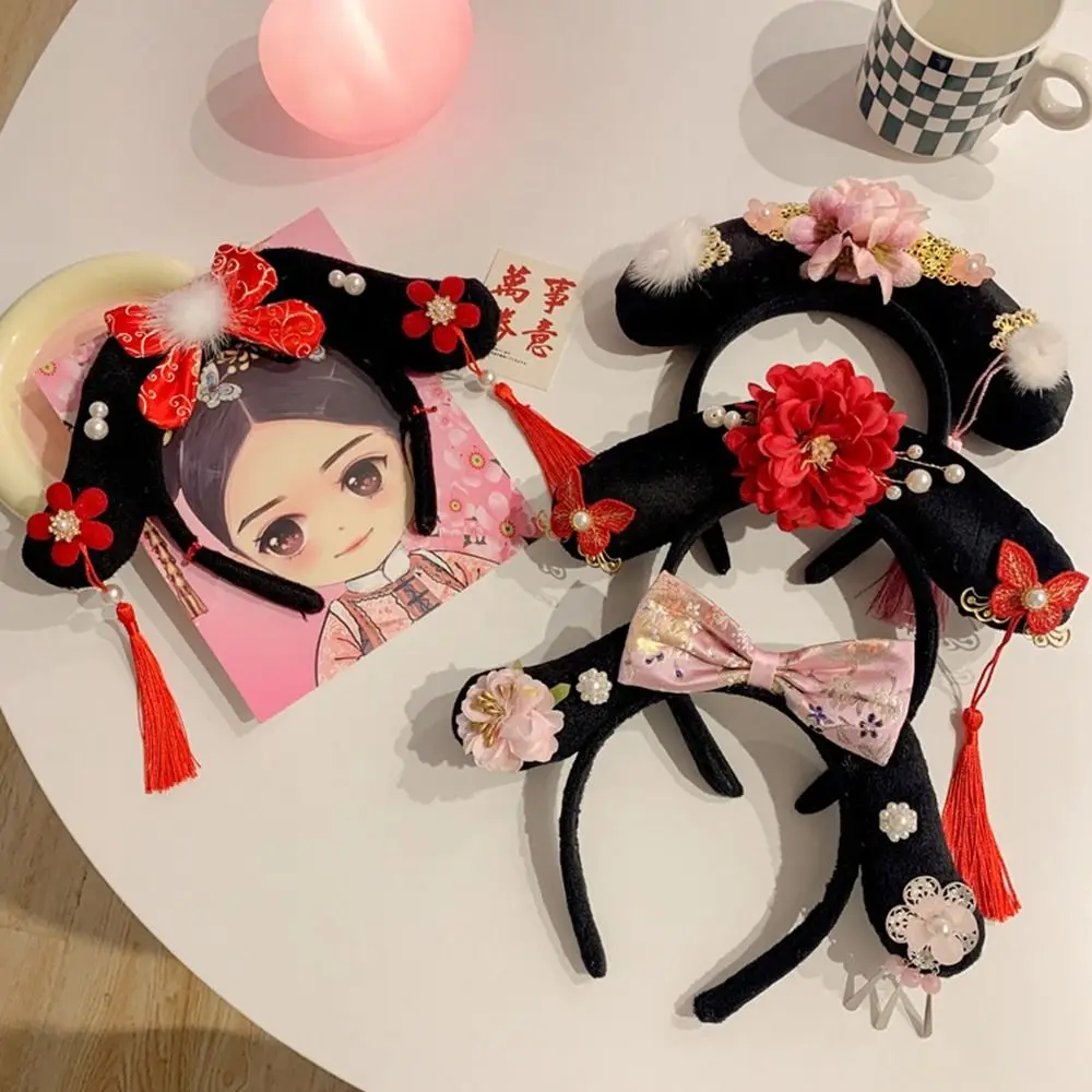 

Bow Hanfu Hair Clip Classical Pearl Tassel Ancient Style Hair Clip Flower Princess Hair Hoop Chinese Style Headwear Women