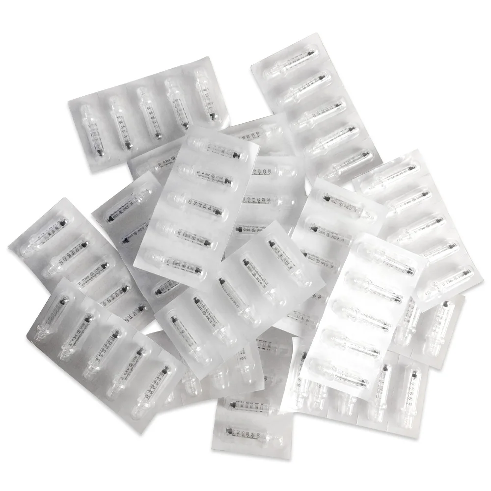 Disposable Sterile Ampoule Heads for Hyaluron Pen 0.3ml & 0.5ml Lip Filler Lifting Hyaluronic Acid Gun Injection Ampoule head