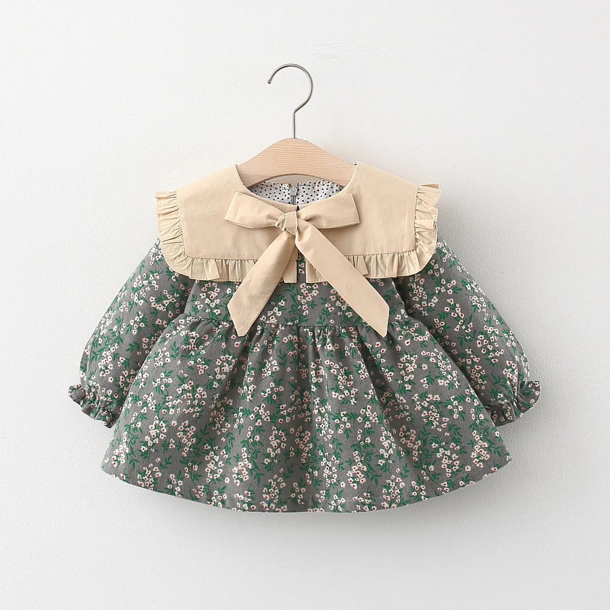 Girls Spring and Autumn Season Long sleeved Dress - Uniqwear