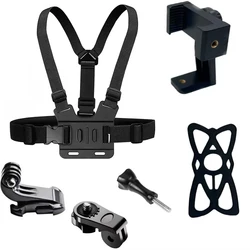 Adjustable Chest Harness Strap with J Hook - Chest Mount Kit 6in1