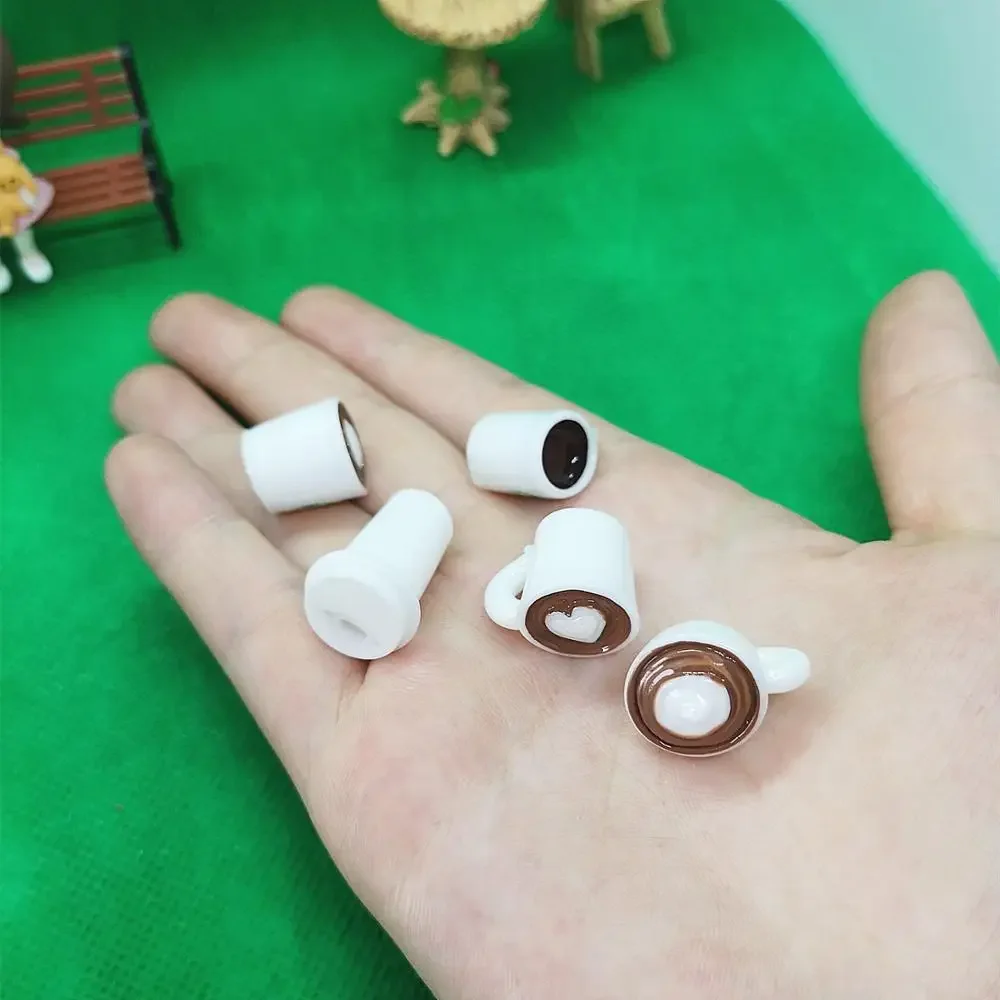 10PCS White Mini Coffee Cup For Slime Charms Supplies Free shipping 4
