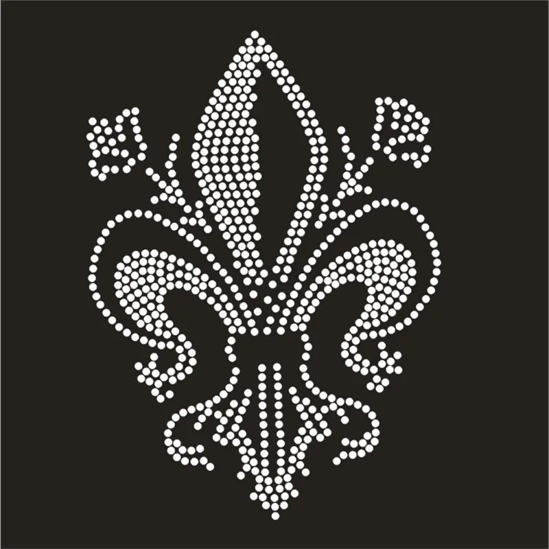 

Rhinestone Transfer Flowers Appliques Tops Hot Fix Crystal Flower Iron On Patch Custom Strass Bling Crafts Badges For Clothes