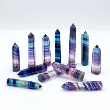 Colorful Fluorite Crystal Tower 1