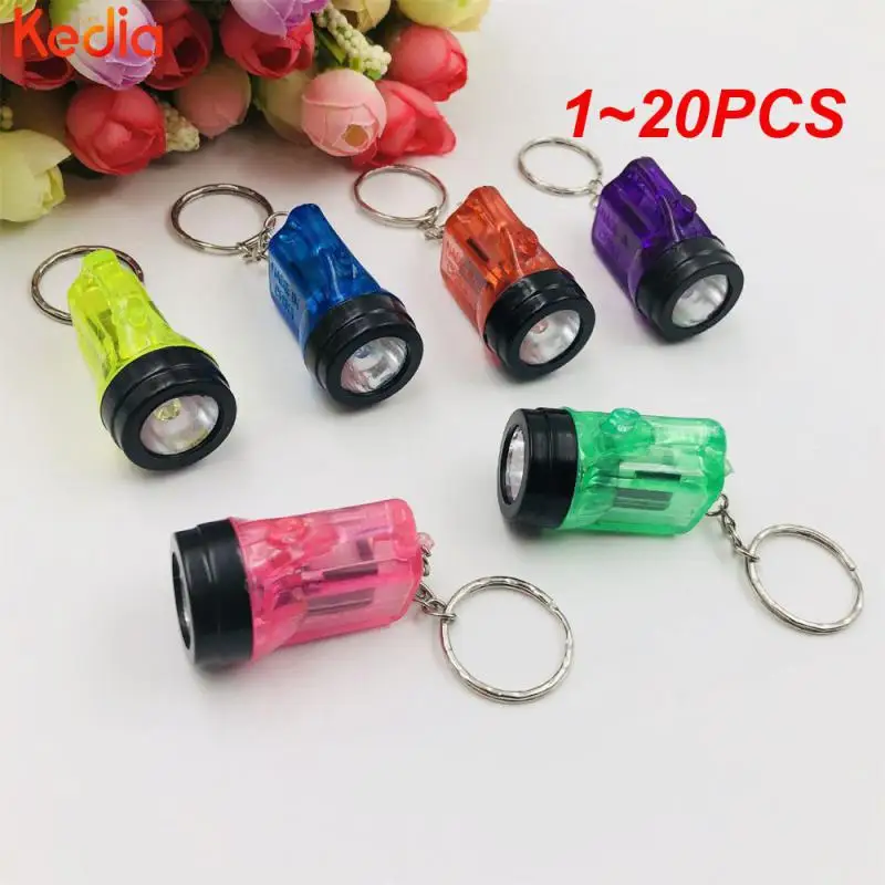 

1~20PCS Convenient Key Chain Illumination Creativity Durable Lighting Flashlight Household Simple Small Gift Decorations