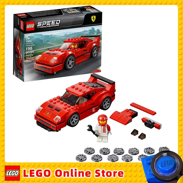 Opsætning Barry Banzai Lego Speed Champions Ferrari F40 | Building Blocks Toys | Blocks Ferrari  F40 - Lego F40 - Aliexpress