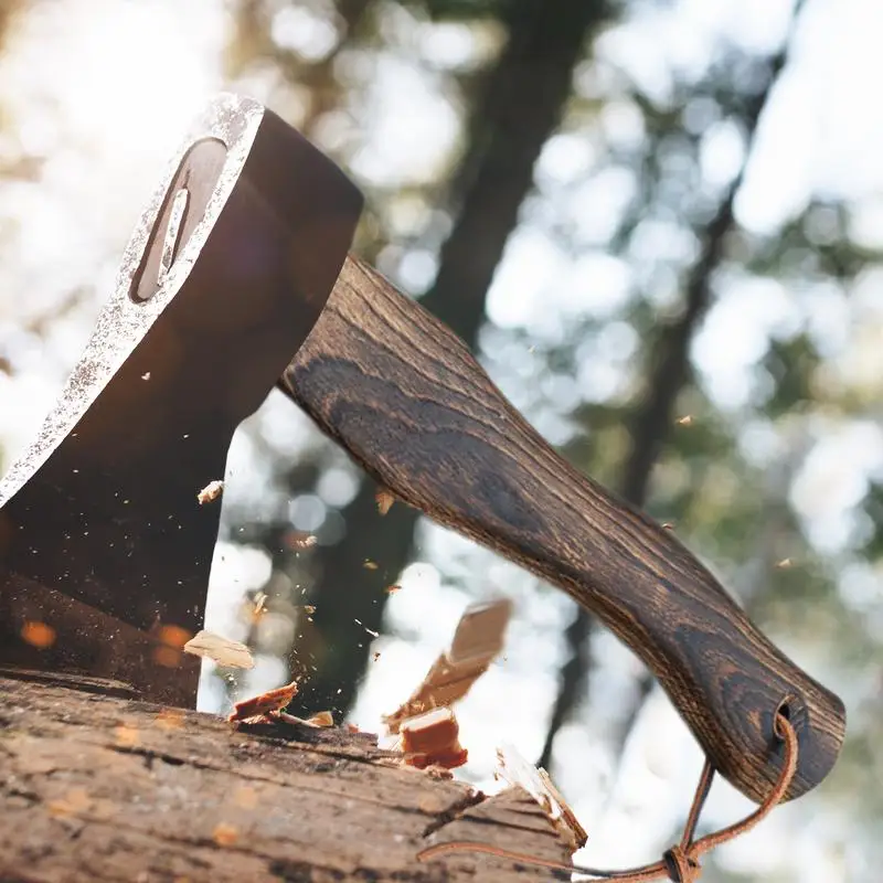 Camp Axe Handle Wooden Axe Handle Replacement Comfortable Hatchet Ergonomic Short  Handle Hammer Handle Grip For Camp Axe 4