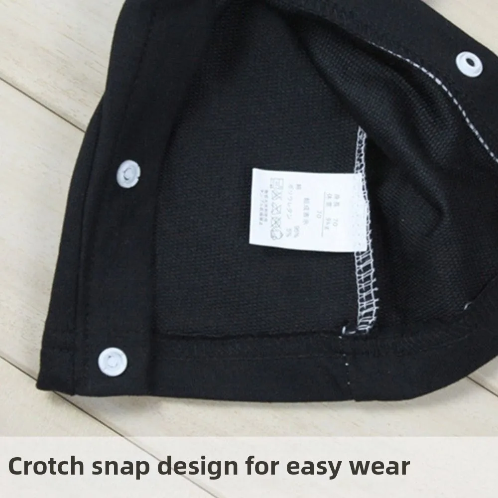 2Pcs/Set Black Tuxedo Gentleman Boss Baby Clothes Striped Vest Bow Tie Kids Boy Suit Set Romper Bodysuit Outerwear Set