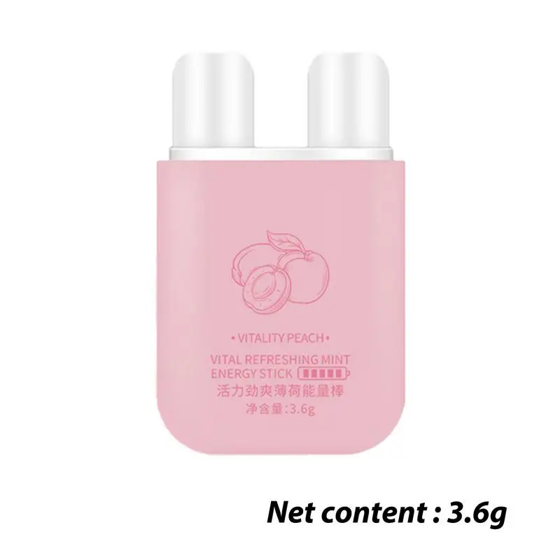 Double Hole Energizing Energy Bar Aromatherapy Nasal Inhaler Energy Vapors Stick Aromatherapy Stick Stimulating Scent
