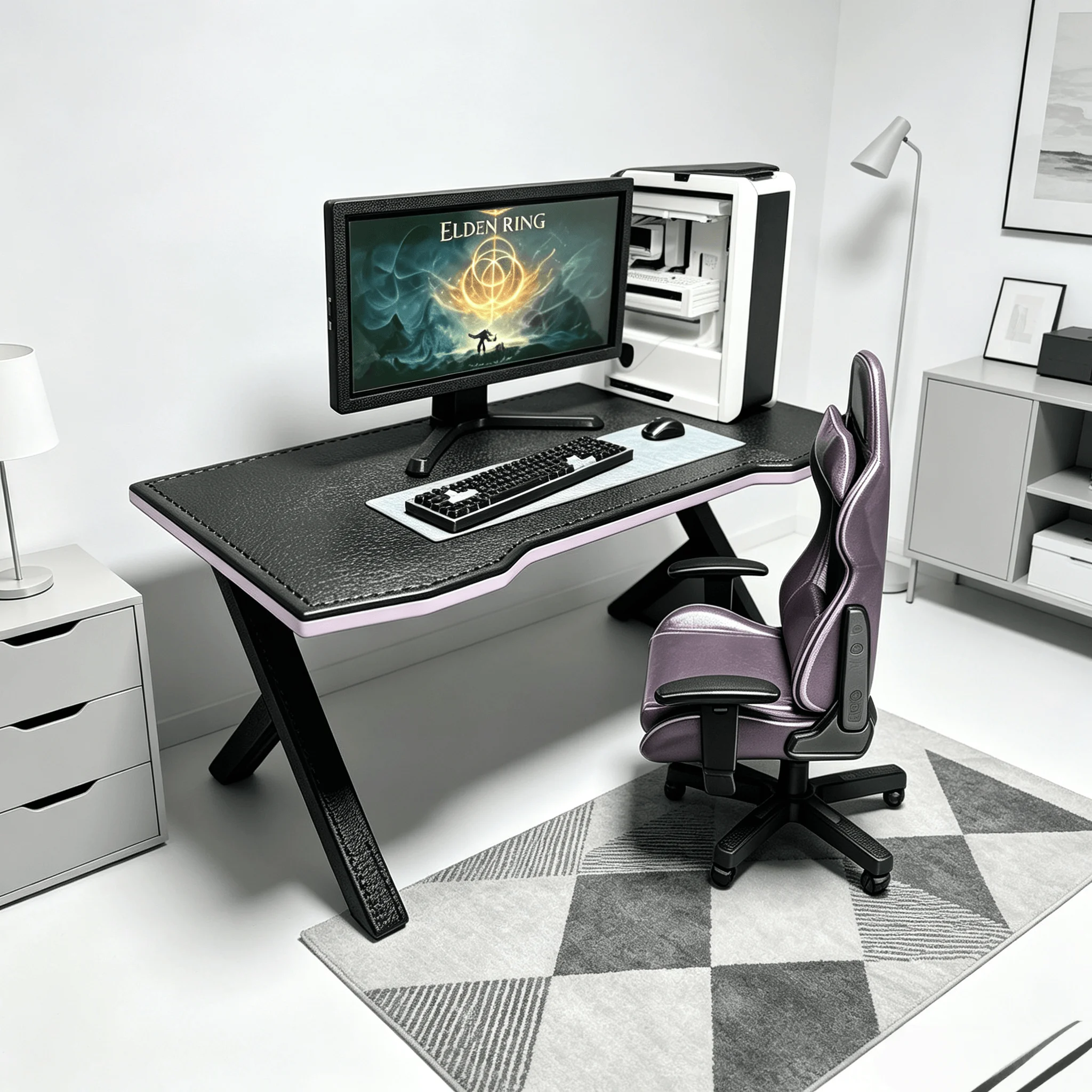 Miniature Gaming Desk Set with Accessories