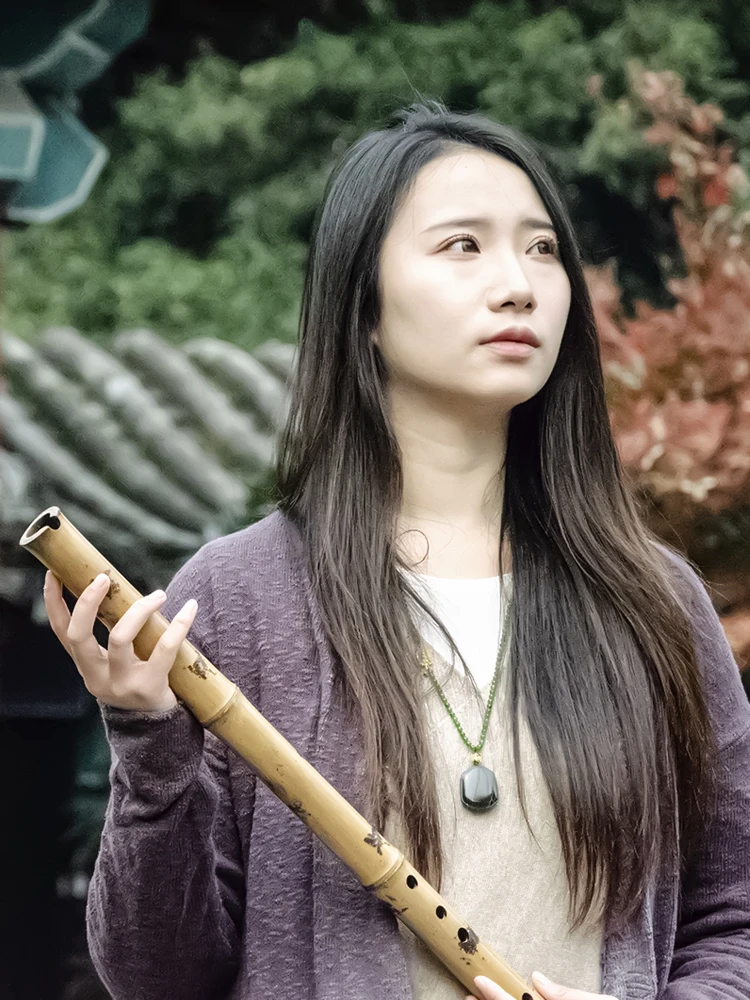 China YPXD Dong Xiao Flute Gui Bamboo Flute Professional Vertical Traditional Chinese Music Instrument 8 Holes Key G F E D