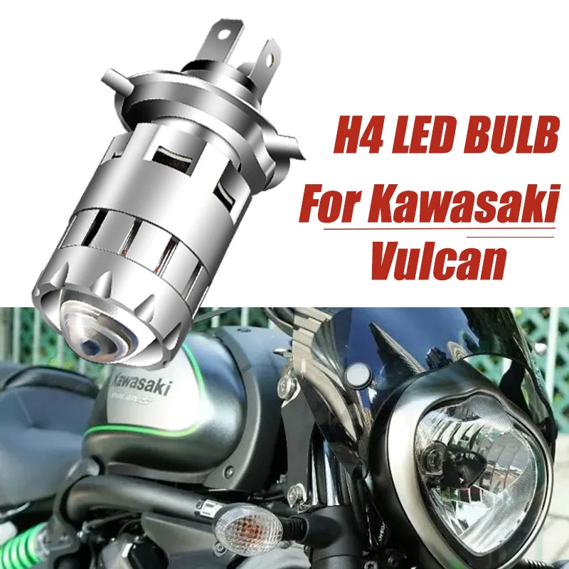 

2x H4 9003 HB2 6000K White LED Bulbs Headlight For Kawasaki Versys-X 300 KLE300 2017-2018 Vulcan 1700 VN1700E Classic 2009-2012