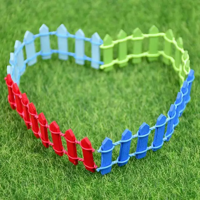 90*5 Cm -Es Mini Fa Kerítés Diy Miniatűr Tündér Kerti Gátbaba Ház Kirakat Kézműves Otthoni Dekorációs Kiegészítők - Image 2