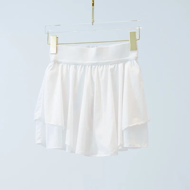 Summer Yoga Women's Sports Tennis Skirt Thin Outer Wear Safety Pants Cloud Skirt Thin Anti-slip