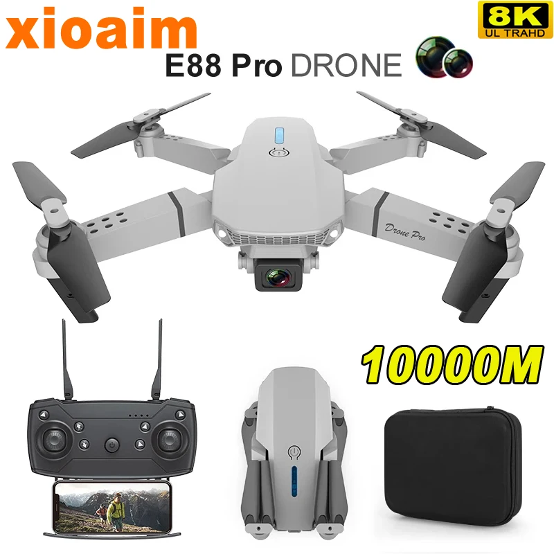 Per Xiaomi E88 Pro Aereo Fotografico Aereo 8K Dual Camera Drone Gimbal A Tre Assi Automatico Cruise Folding Drone