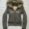 Y2K Goth Fur Collar Hooded Zipper Jacket Harajuku Letter Graphic Embroidery Slim Hoodie Autumn Winter Hot Girl Jacket Sweatshirt 3