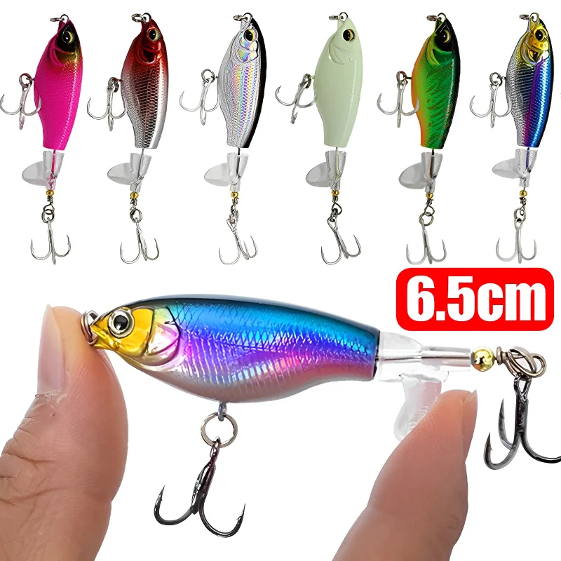 

Fishing Lures with Hook Propeller Rotating Tail Bionic Hard Bait Outdoor Fishing Tools Ocean Lake River Fishing Tackle Baits