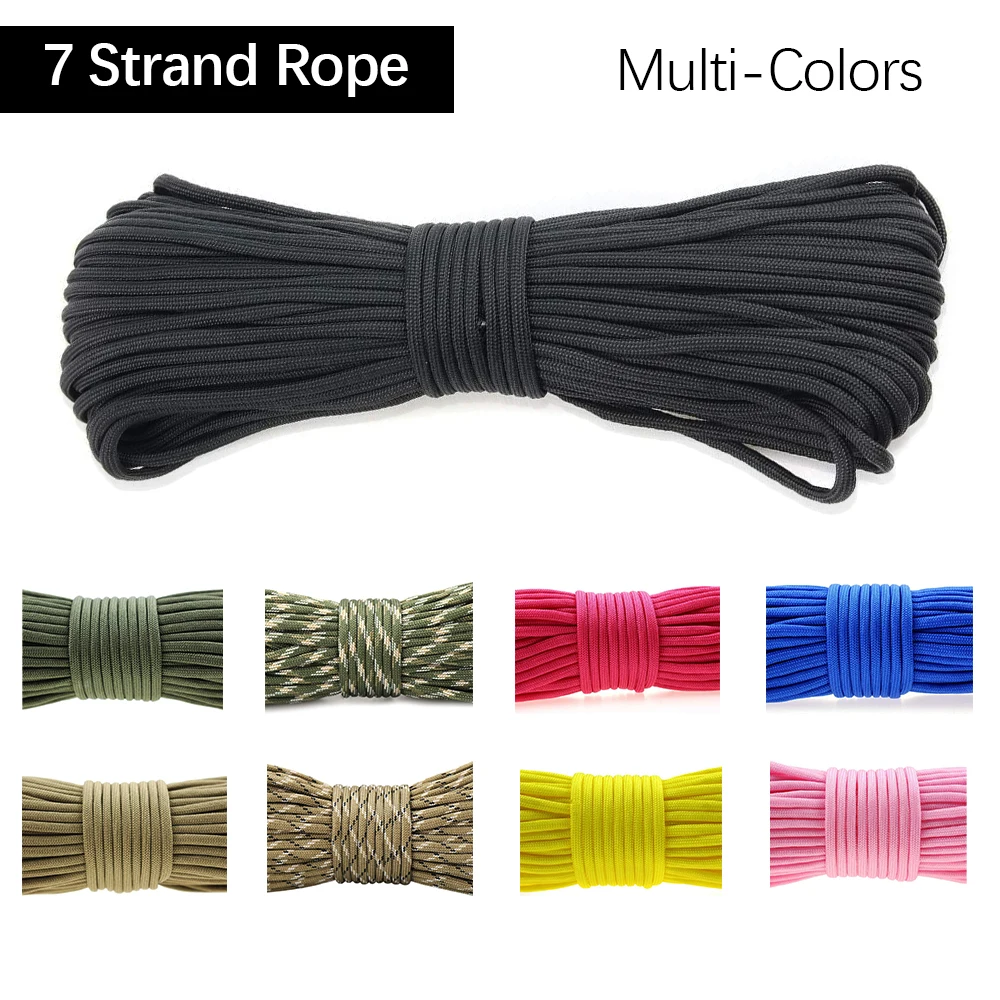 7 Strands 31m/100ft 550 Paracord Rope for Outdoor Accessories 4mm ...