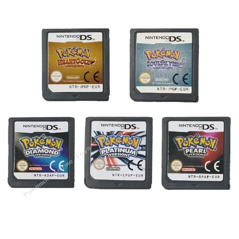 

Игровая карта Pokemon DS 3DS NDSI NDS Lite 23 в 1 с золотым сердцем Gintama/красивая консоль с черной и белой картой на английском языке американская версия