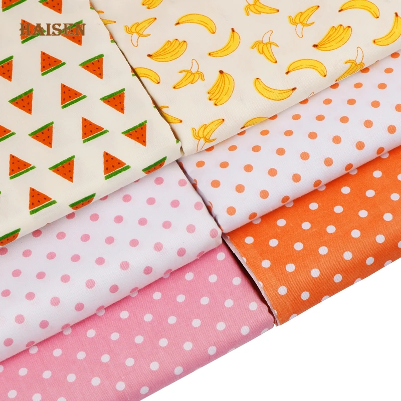 Fruit Series,Printed Twill Cotton Fabric,Patchwork Cloth DIY Baby&Kid's Sewing Quilting Bedsheet Clothes Skirt Textile Material