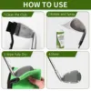 Golf Club Polishing Solution for Wood Iron Clubs Cleaning 6.7 oz Remove Scratches Scuffs Restore Shine 2