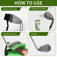 Golf Club Polishing Solution for Wood Iron Clubs Cleaning 6.7 oz Remove Scratches Scuffs Restore Shine 2