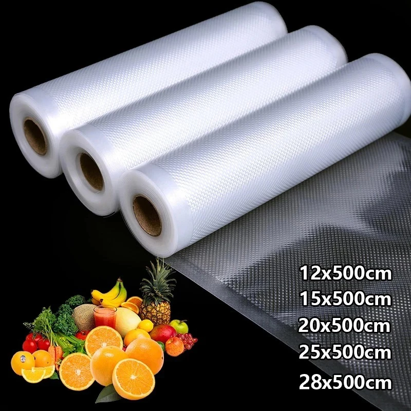 

Пакеты для вакуумной упаковки продуктов, 500 см/рулоны