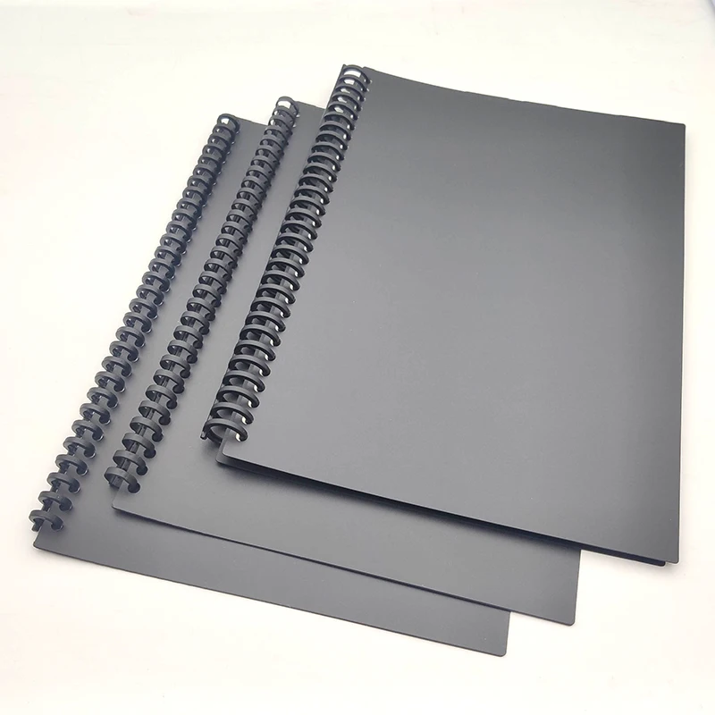 Loose-leaf Book Cover A4 30 Ring A5 20 Hole Round Corner Covers 2 Sheets Colorful Notepad Separator Spiral Binding Accessories