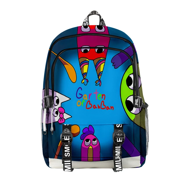 Jogo garten de banban mochila para a escola meninos meninas oxford bookbag  dos desenhos animados mochila à prova dwaterproof água crianças mochilas