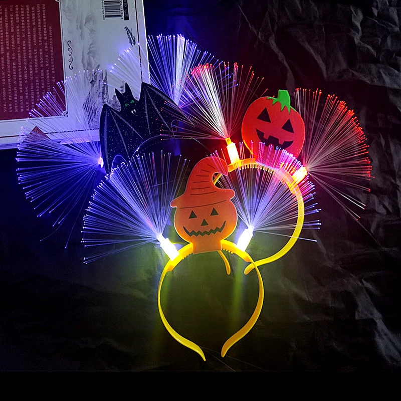 pcs Glow Led Flash Headwear Hairbands Pumpkin Ghost Headband Party Dress Up Props Christmas Navidad Aliexpress