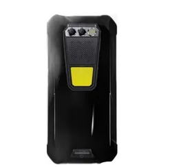 Enhanced Durable Silicone Phone Case with Back Ring Holder Bracket - 6.58” Screen Compatible for FOSSiBOT F106 Pro (Black TPU Case)