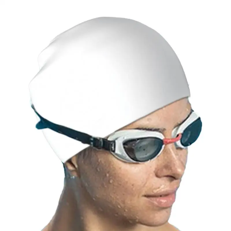 Swim Cap For Long Hair Waterproof Swim Caps With Ear Protection Flexible Swimming Hat Swim Hat Bathing Swimming Caps For Women