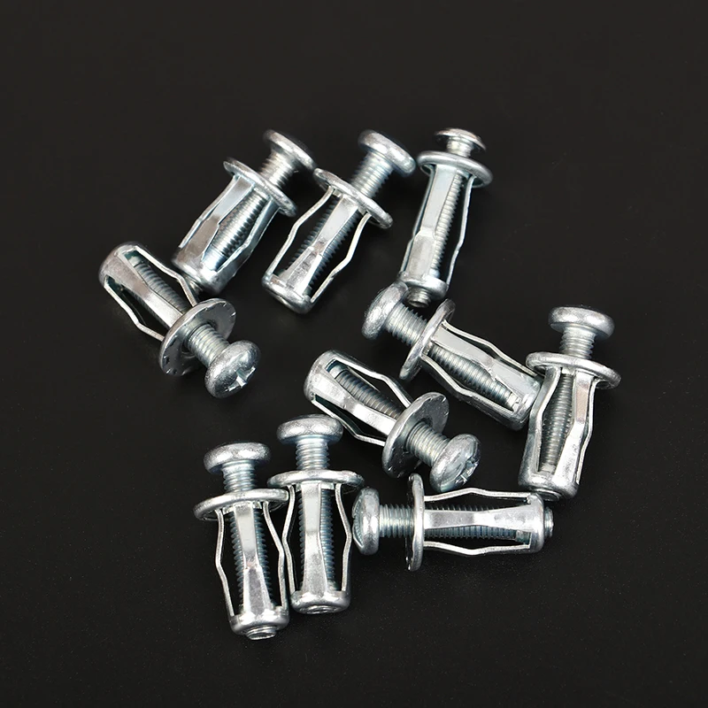 10 Sets Petal Nut Expansion Screw Czech Nut Hollow Iron Sheet Plastic Plate Aluminum Plate Screw Flower