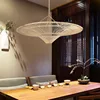 Japanese Rattan Pendant Light Wabi Sabi Wicker Chandelier For Living Room Restaurant Shop Decor Handmade Straw Hat Chandelier 5